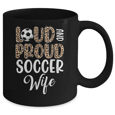 Leopard Loud Proud American Soccer Wife Family Mug | teecentury