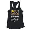 Leopard Loud Proud American Softball Aunt Family Shirt & Tank Top | teecentury