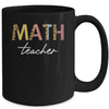 Leopard Math Teacher Cute Back to School Mug Coffee Mug | Teecentury.com