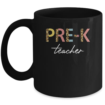 Leopard Preschool Teacher Pre-K Back to School Mug Coffee Mug | Teecentury.com