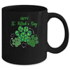 Leopard Print Three Dog Paws Happy Saint Patricks Day Mug Coffee Mug | Teecentury.com