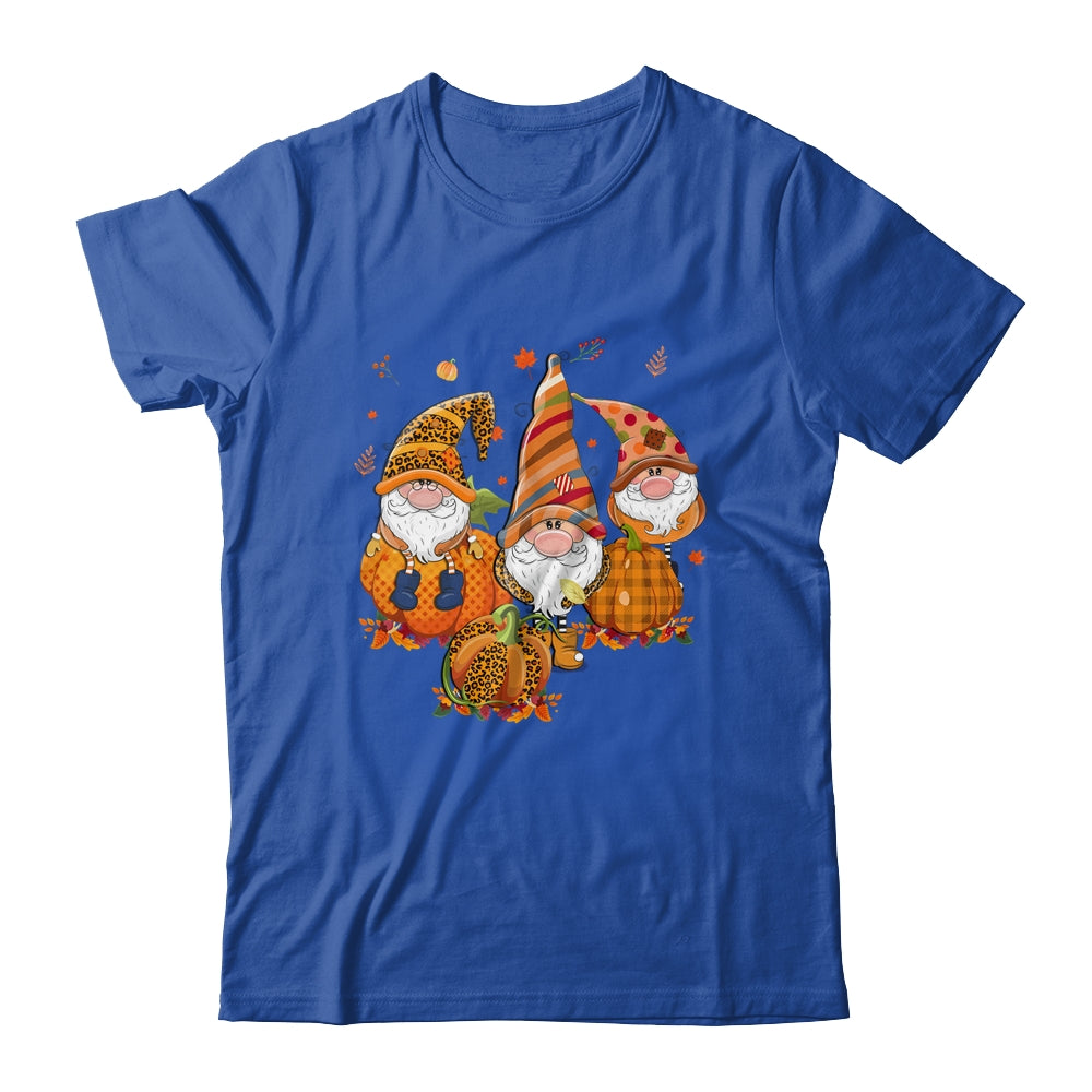 Leopard Pumpkin Print Plaid Gnomes Fall Autumn Thanksgiving T-Shirt & Hoodie | Teecentury.com