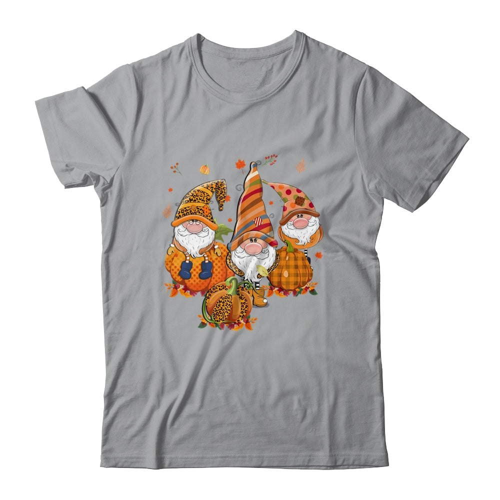 Leopard Pumpkin Print Plaid Gnomes Fall Autumn Thanksgiving T-Shirt & Hoodie | Teecentury.com