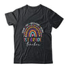 Leopard Rainbow 1st Grade Teacher Where The Adventure Begins T-Shirt & Hoodie | Teecentury.com