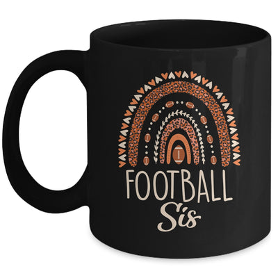 Leopard Rainbow American Football Sis Family Matching Sister Mug | teecentury