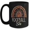 Leopard Rainbow American Football Sis Family Matching Sister Mug | teecentury