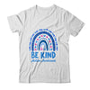 Leopard Rainbow Be Kind Autism Awareness Month Hand Shirt & Hoodie | teecentury