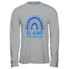 Leopard Rainbow Be Kind Autism Awareness Month Hand Shirt & Hoodie | teecentury