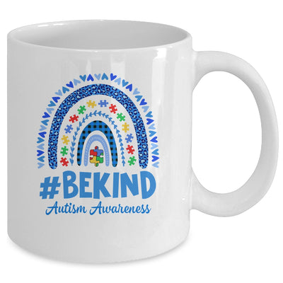 Leopard Rainbow Be Kind Autism Awareness Month Puzzle Mug | teecentury