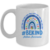 Leopard Rainbow Be Kind Autism Awareness Month Puzzle Mug | teecentury