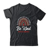 Leopard Rainbow Be Kind Red Ribbon Dyslexia Awareness Shirt & Tank Top | teecentury