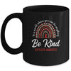 Leopard Rainbow Be Kind Red Ribbon Dyslexia Awareness Mug | teecentury