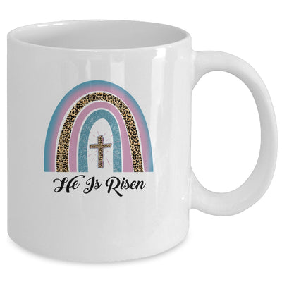 Leopard Rainbow Christian Jesus Happy Easter Day Mug Coffee Mug | Teecentury.com