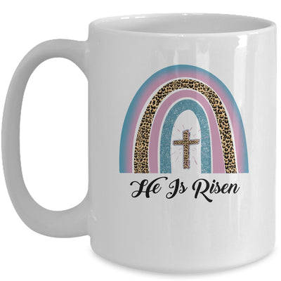 Leopard Rainbow Christian Jesus Happy Easter Day Mug Coffee Mug | Teecentury.com