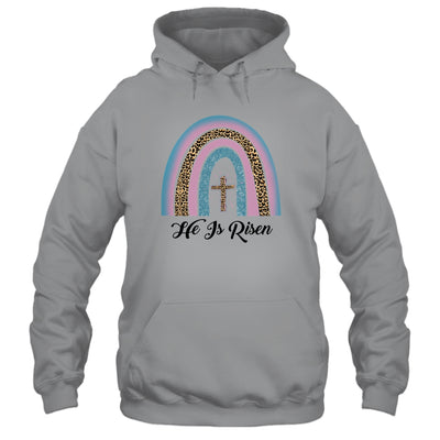 Leopard Rainbow Christian Jesus Happy Easter Day T-Shirt & Hoodie | Teecentury.com