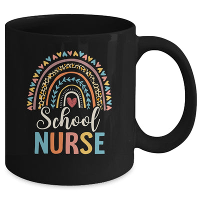 Leopard Rainbow Nursing Nurse Week Back To School Mug | teecentury