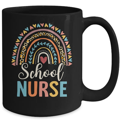 Leopard Rainbow Nursing Nurse Week Back To School Mug | teecentury