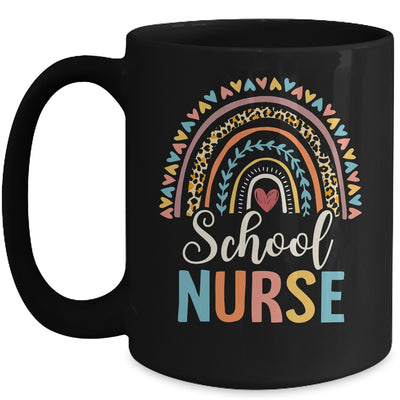 Leopard Rainbow Nursing Nurse Week Back To School Mug | teecentury