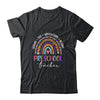 Leopard Rainbow Preschool Grade Teacher Where The Adventure Begins T-Shirt & Hoodie | Teecentury.com