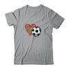 Leopard Soccer Love Heart Soccer Lover Soccer Season T-Shirt & Tank Top | Teecentury.com