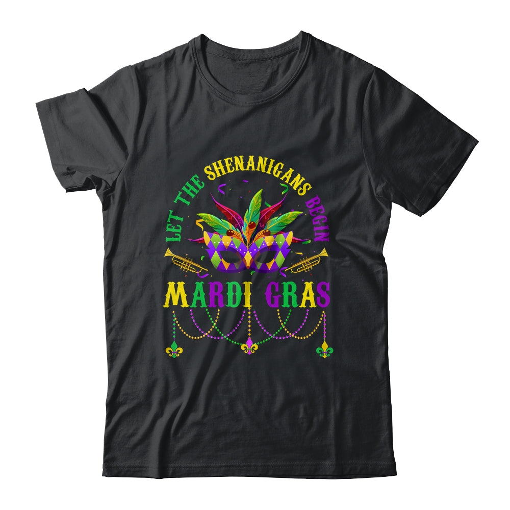 Let The Shenanigans Begin Mardi Gras Kids Men Women Shirt & Tank Top | teecentury