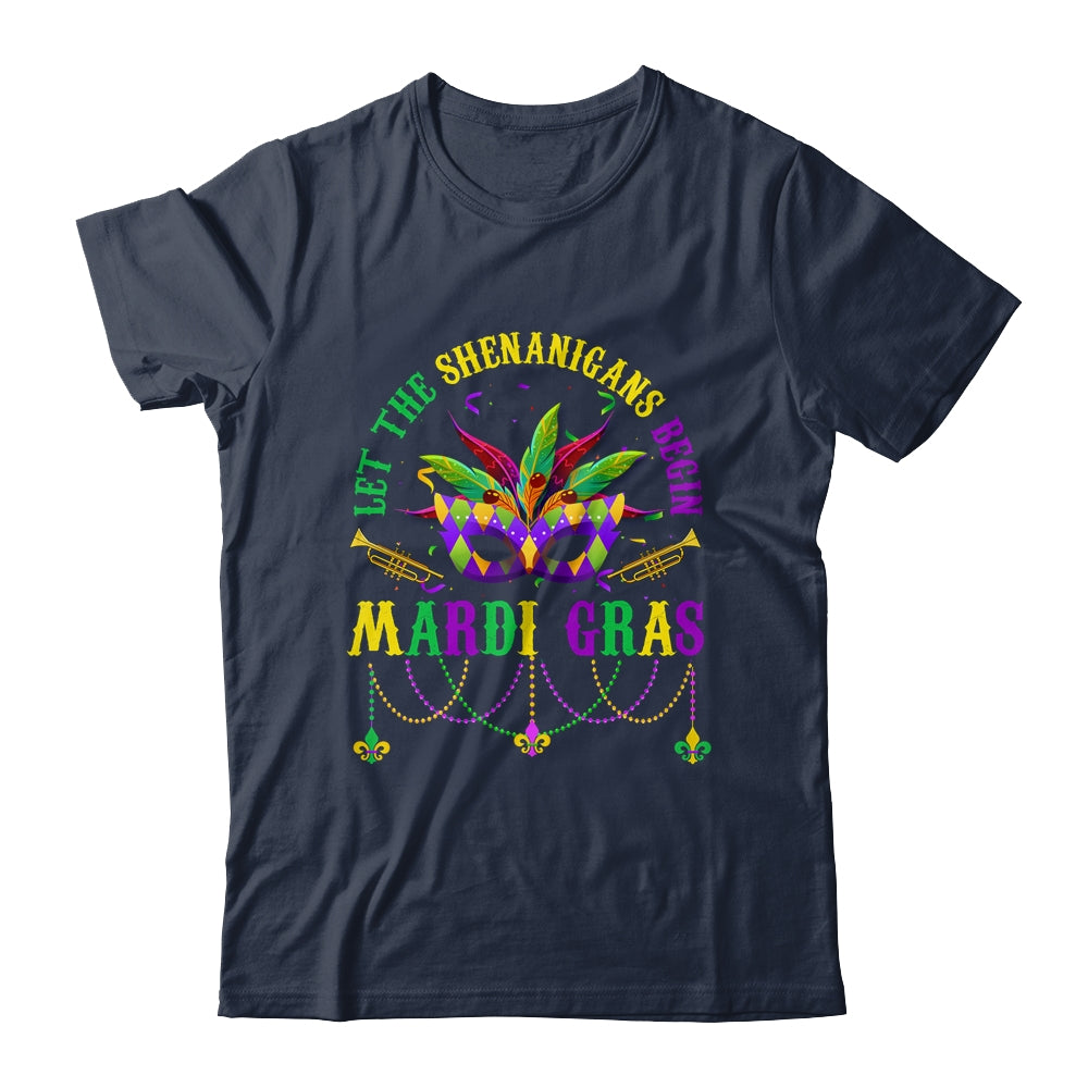 Let The Shenanigans Begin Mardi Gras Kids Men Women Shirt & Tank Top | teecentury