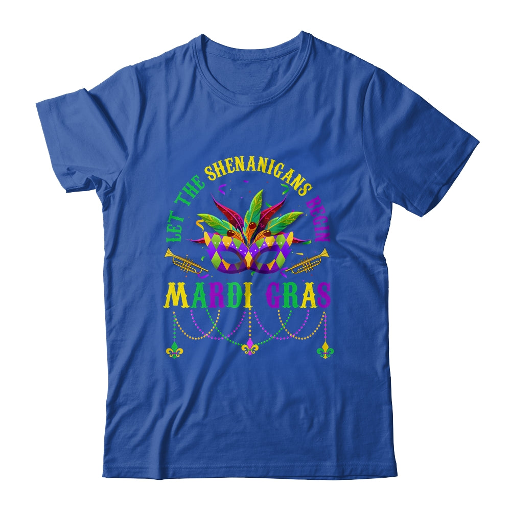 Let The Shenanigans Begin Mardi Gras Kids Men Women Shirt & Tank Top | teecentury