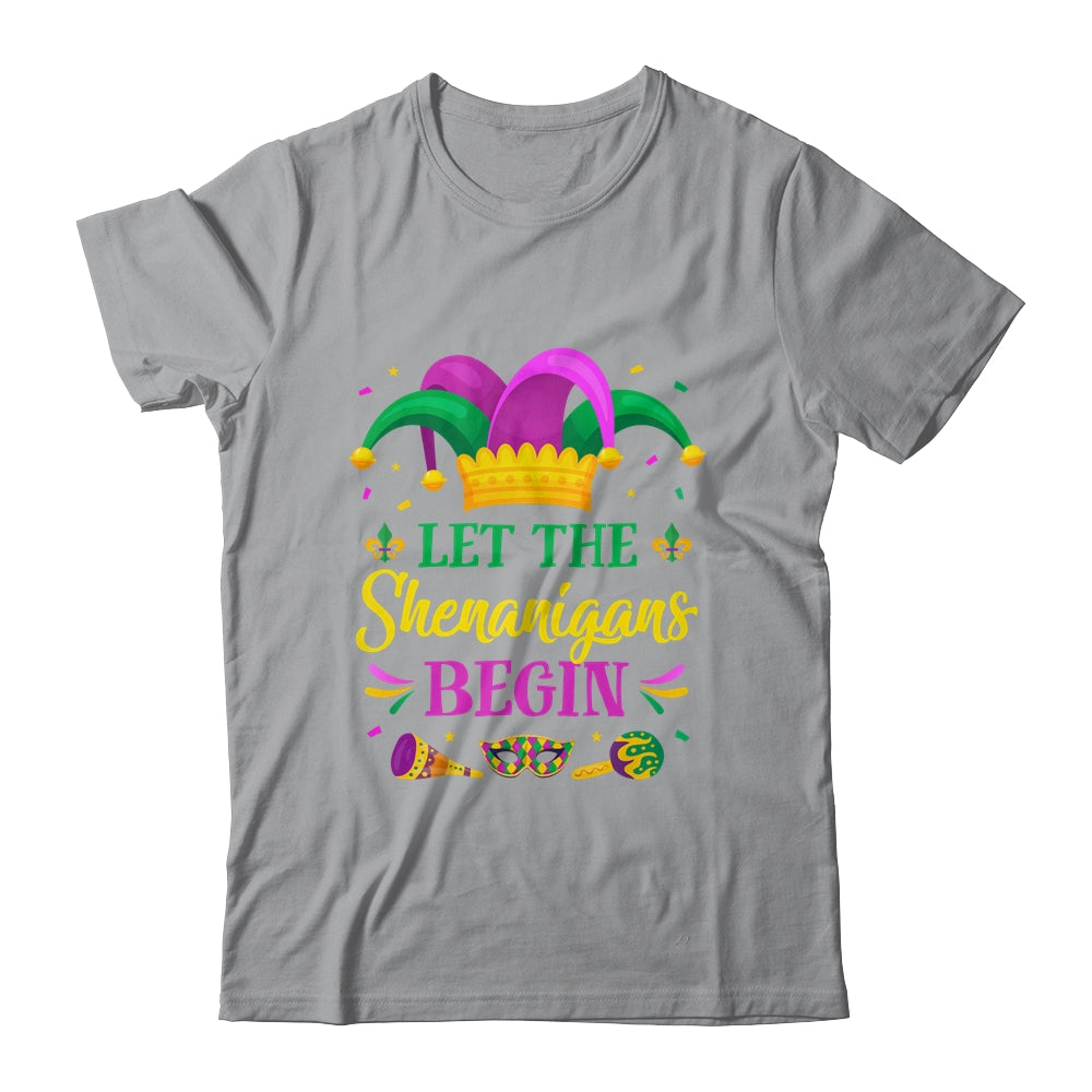 Let The Shenanigans Begin Mardi Gras Men Women T-Shirt & Tank Top | Teecentury.com