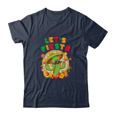 Lets Fiesta Cinco De Mayo With Guitar Cactus Sombrero Maraca T-Shirt & Tank Top | Teecentury.com