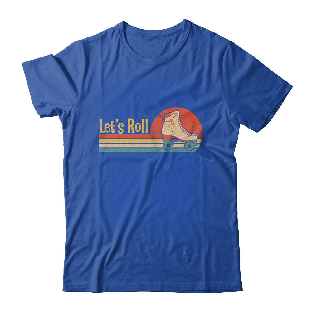 Lets Roll Roller Skating Skater Skate Retro Vintage 70s 80s T-Shirt & Tank Top | Teecentury.com