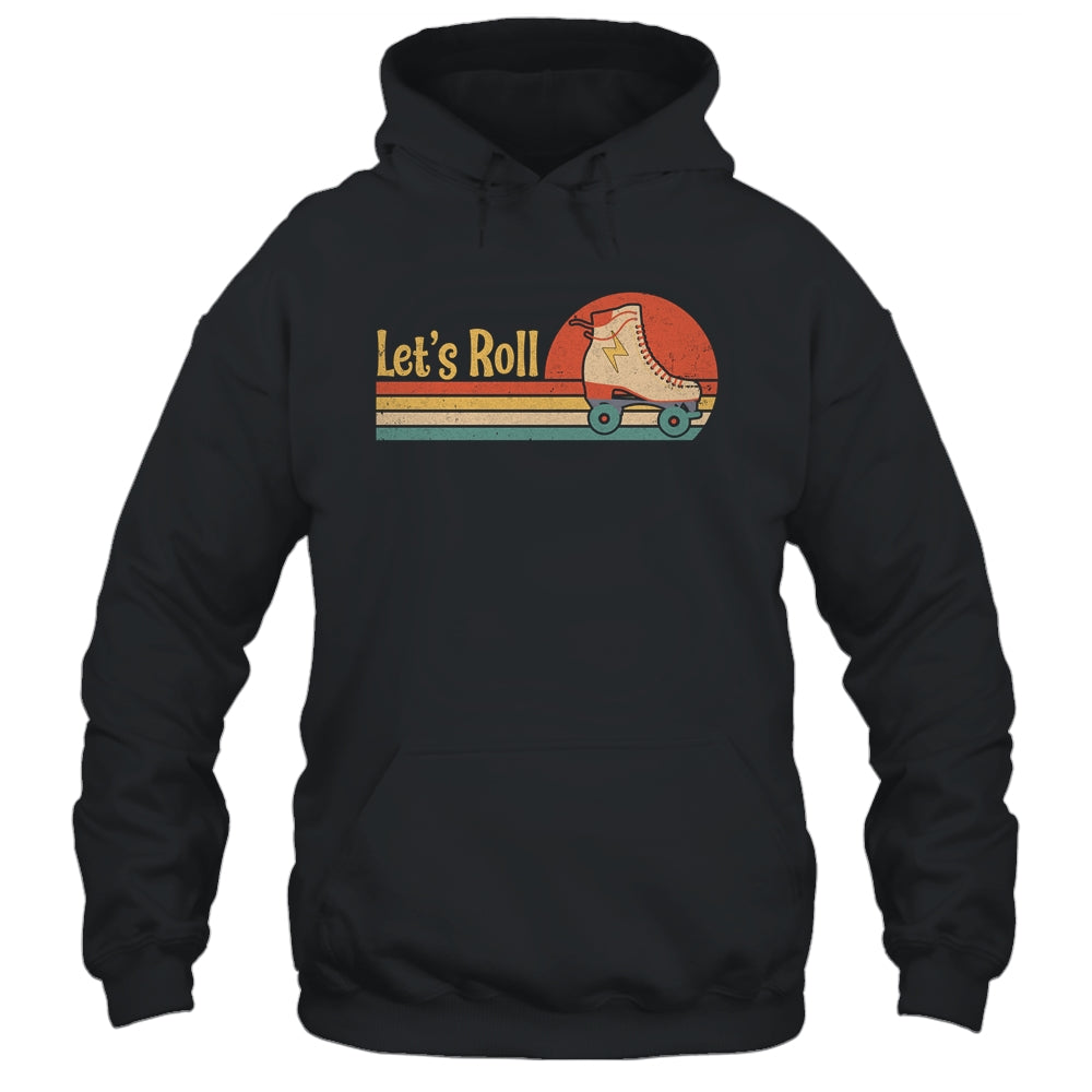 Lets Roll Roller Skating Skater Skate Retro Vintage 70s 80s T-Shirt & Tank Top | Teecentury.com