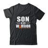 Leukemia Cancer Awareness Son Of Warrior Green Gift T-Shirt & Hoodie | Teecentury.com