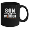 Leukemia Cancer Awareness Son Of Warrior Green Gift Coffee Mug | Teecentury.com