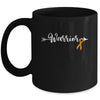 Leukemia MS Warrior Leukemia MS Awareness Orange Ribbon Mug | teecentury