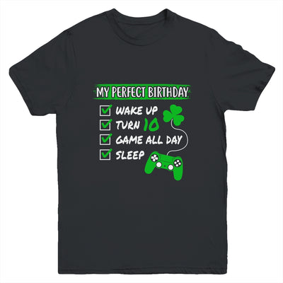 Level 10 Birthday Party 10 Years Old Video Games Perfect Birthday Youth Youth Shirt | Teecentury.com