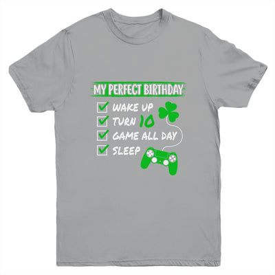 Level 10 Birthday Party 10 Years Old Video Games Perfect Birthday Youth Youth Shirt | Teecentury.com
