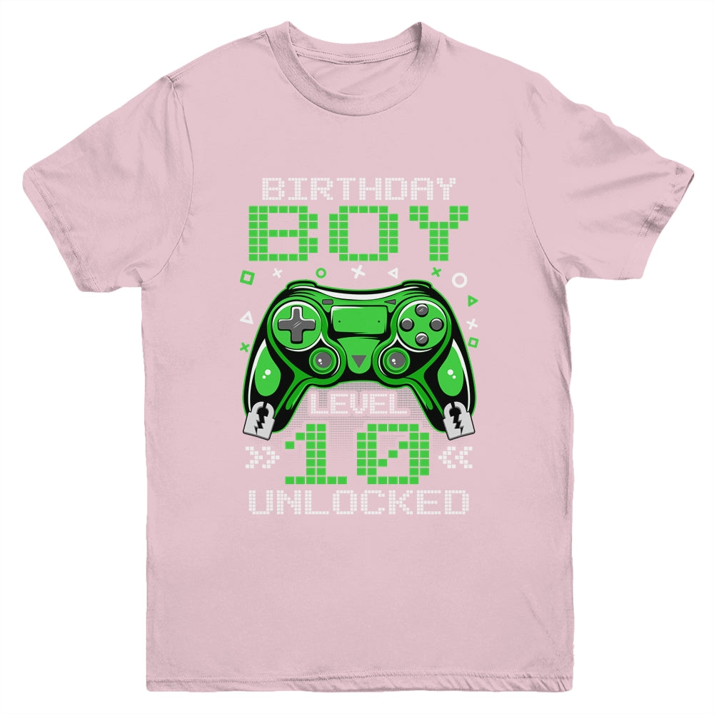 Level 10 Unlocked Awesome Since 2013 10th Birthday Gaming Youth Shirt | teecentury