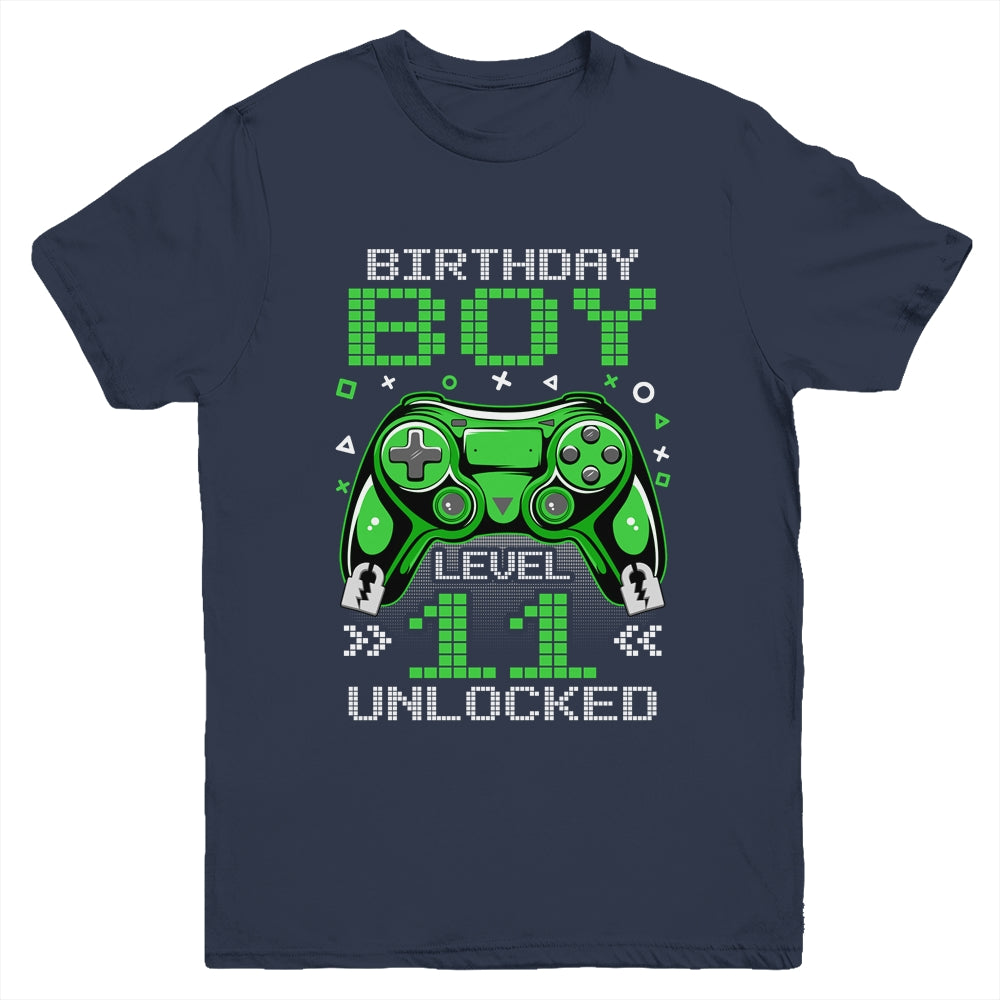 Level 11 Unlocked Awesome Since 2012 11th Birthday Gaming Youth Shirt | teecentury