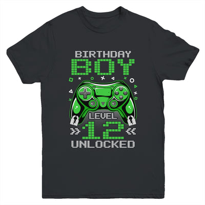 Level 12 Unlocked Awesome Since 2011 12th Birthday Gaming Youth Shirt | teecentury