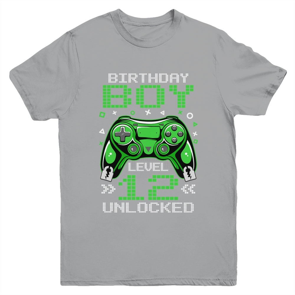Level 12 Unlocked Awesome Since 2011 12th Birthday Gaming Youth Shirt | teecentury