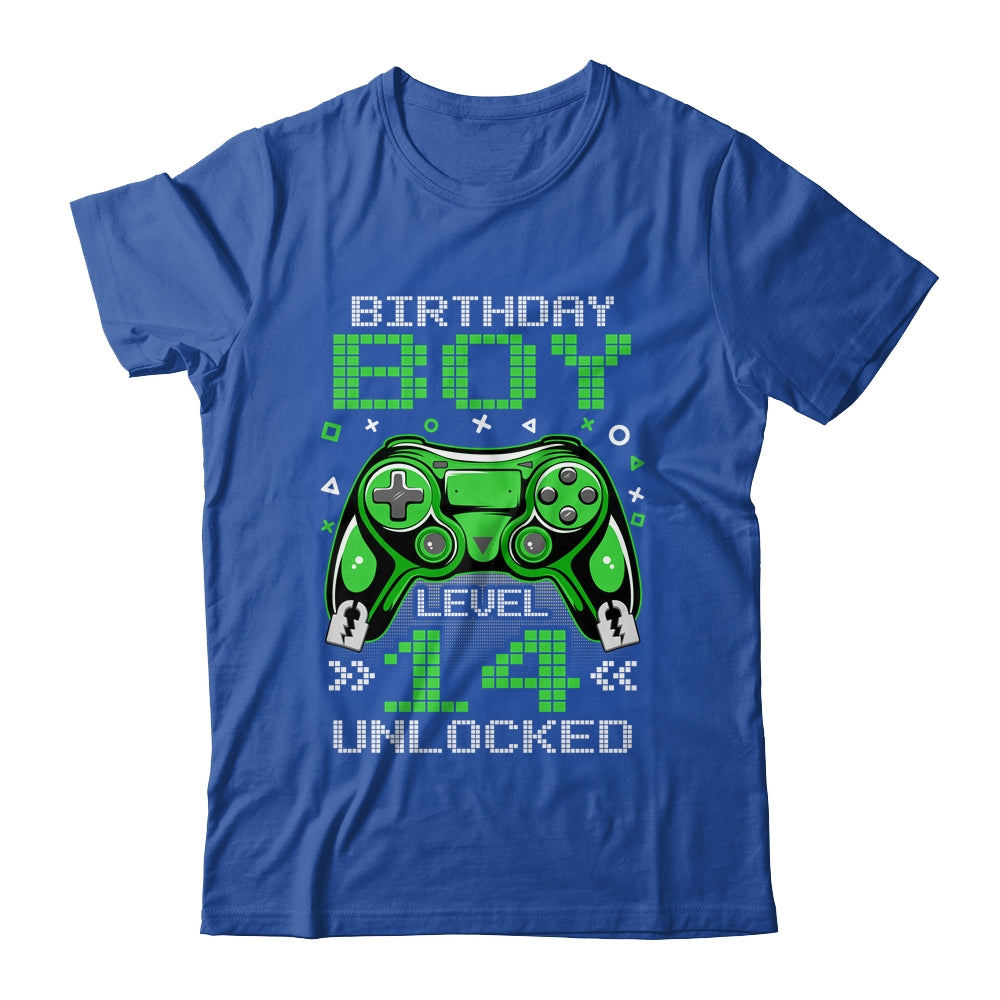 Level 14 Unlocked Awesome Since 2010 14th Birthday Gaming Shirt 