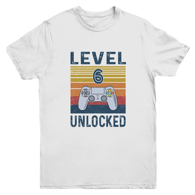 Level 6 Unlocked Video Gamer 6th Birthday Gifts Youth Youth Shirt | Teecentury.com