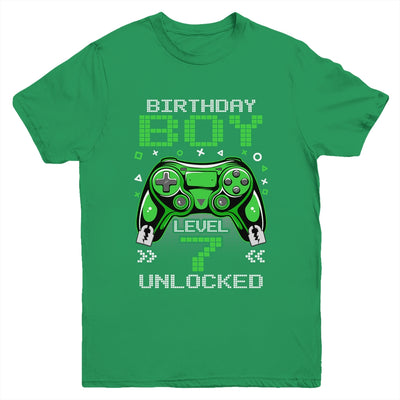 Level 7 Unlocked Awesome Since 2016 7th Birthday Gaming Youth Shirt | teecentury