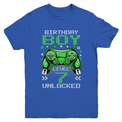 Level 7 Unlocked Awesome Since 2016 7th Birthday Gaming Youth Shirt | teecentury