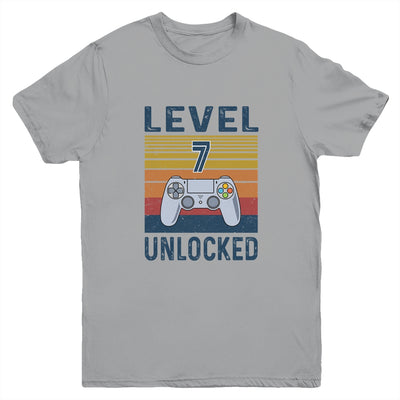 Level 7 Unlocked Video Gamer 7th Birthday Gifts Youth Youth Shirt | Teecentury.com