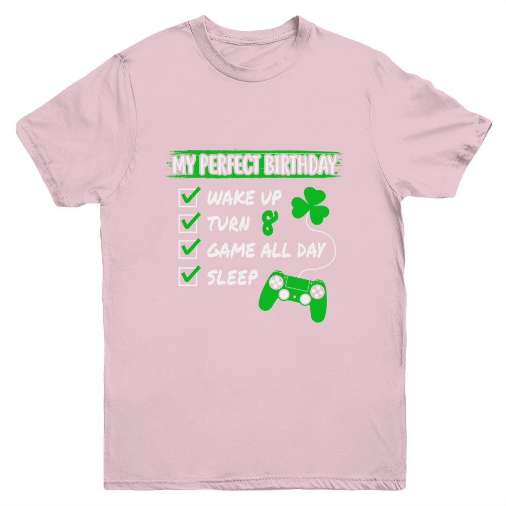 Level 8 Birthday Party 8 Years Old Video Games Perfect Birthday Youth Youth Shirt | Teecentury.com