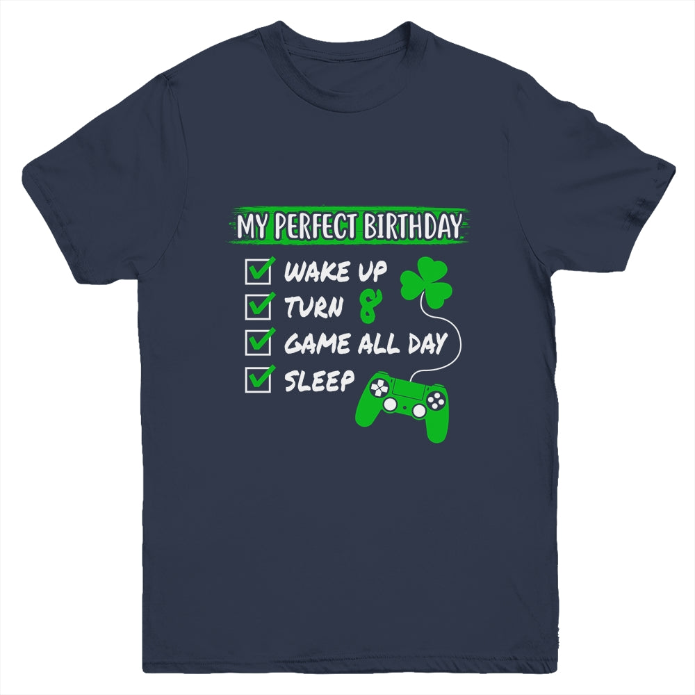 Level 8 Birthday Party 8 Years Old Video Games Perfect Birthday Youth Youth Shirt | Teecentury.com