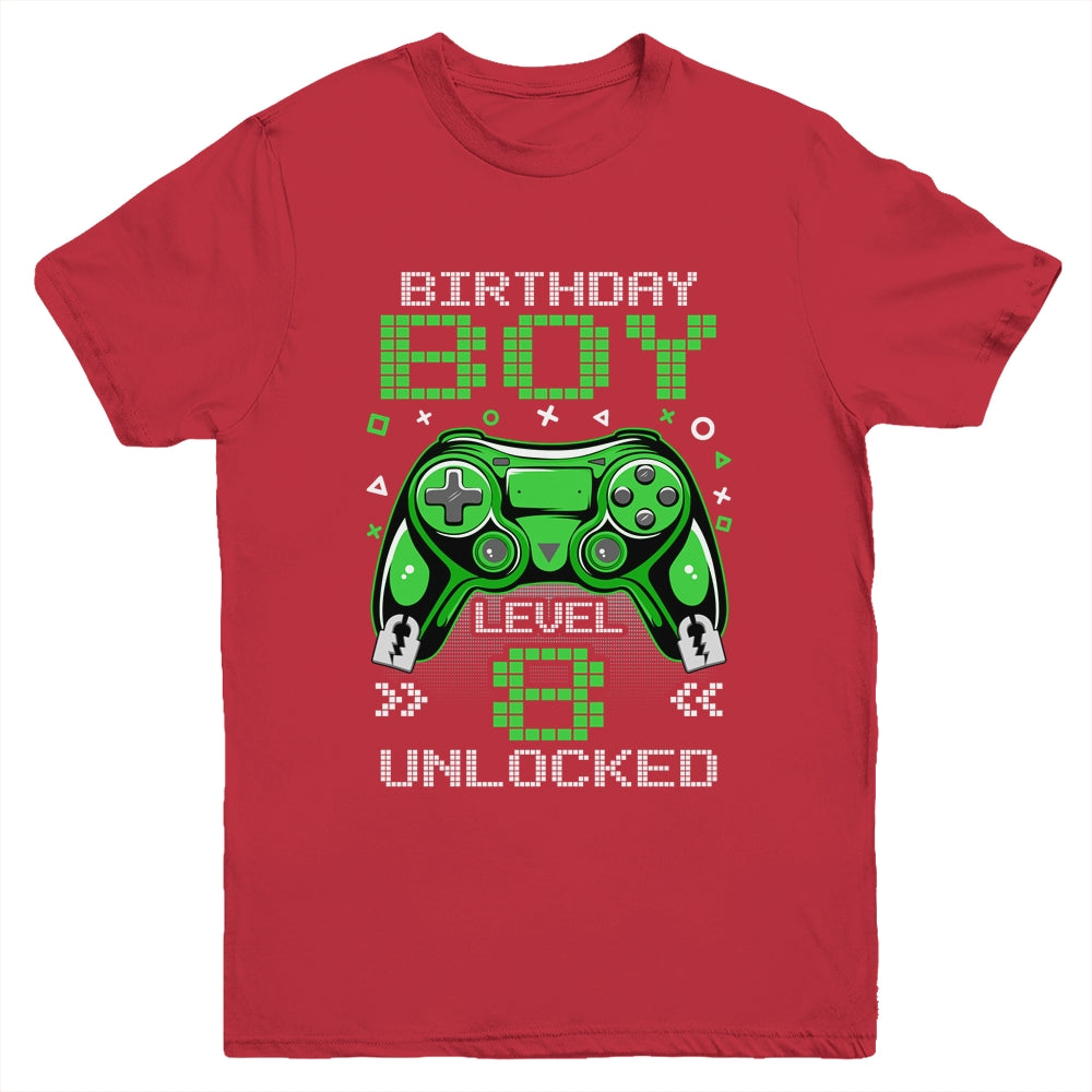 Level 8 Unlocked Awesome Since 2018 8th Birthday Gaming Youth