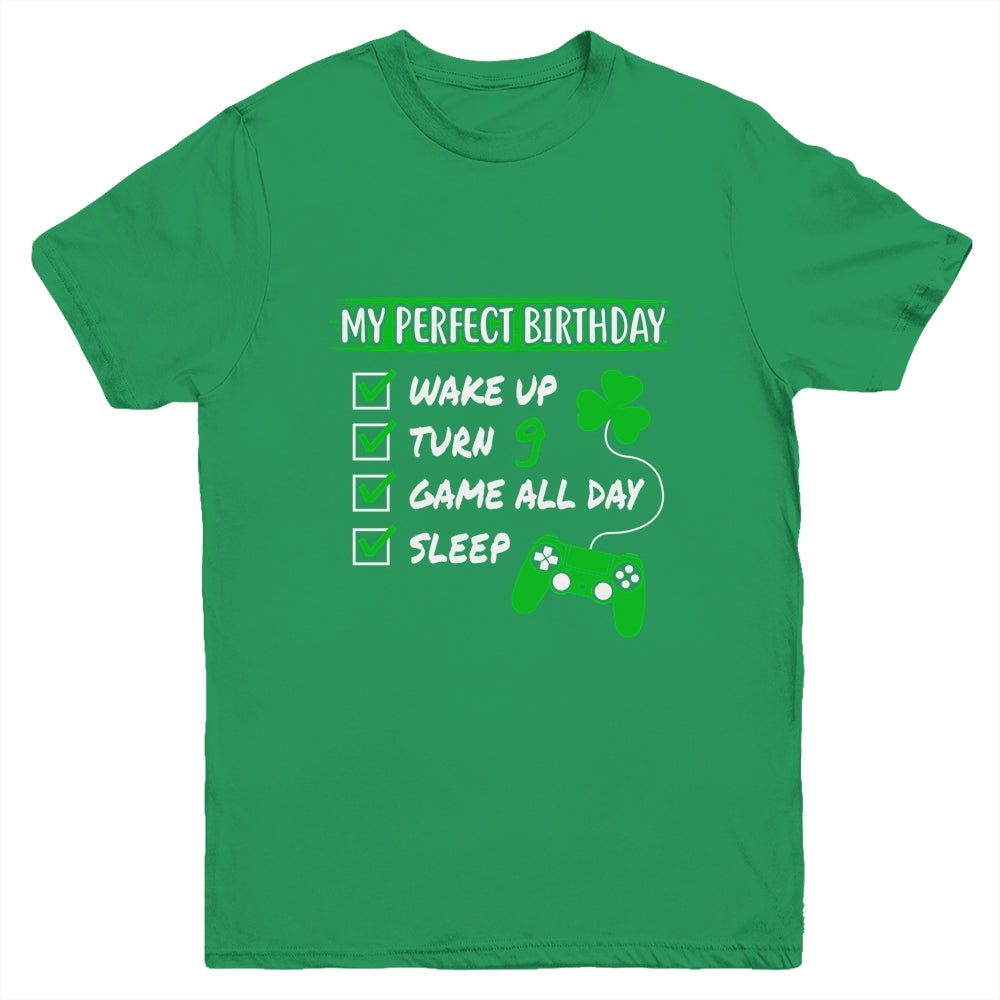 Level 9 Birthday Party 9 Years Old Video Games Perfect Birthday Youth Youth Shirt | Teecentury.com