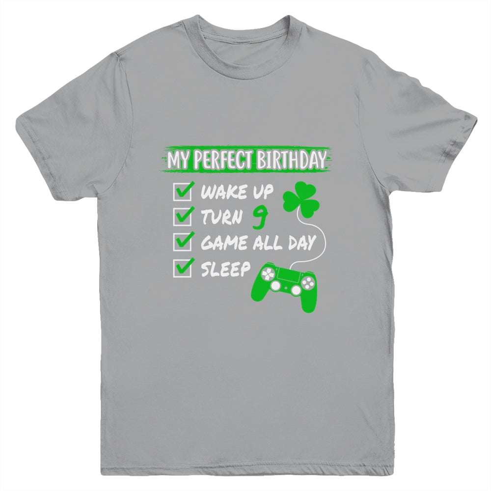Level 9 Birthday Party 9 Years Old Video Games Perfect Birthday Youth Youth Shirt | Teecentury.com